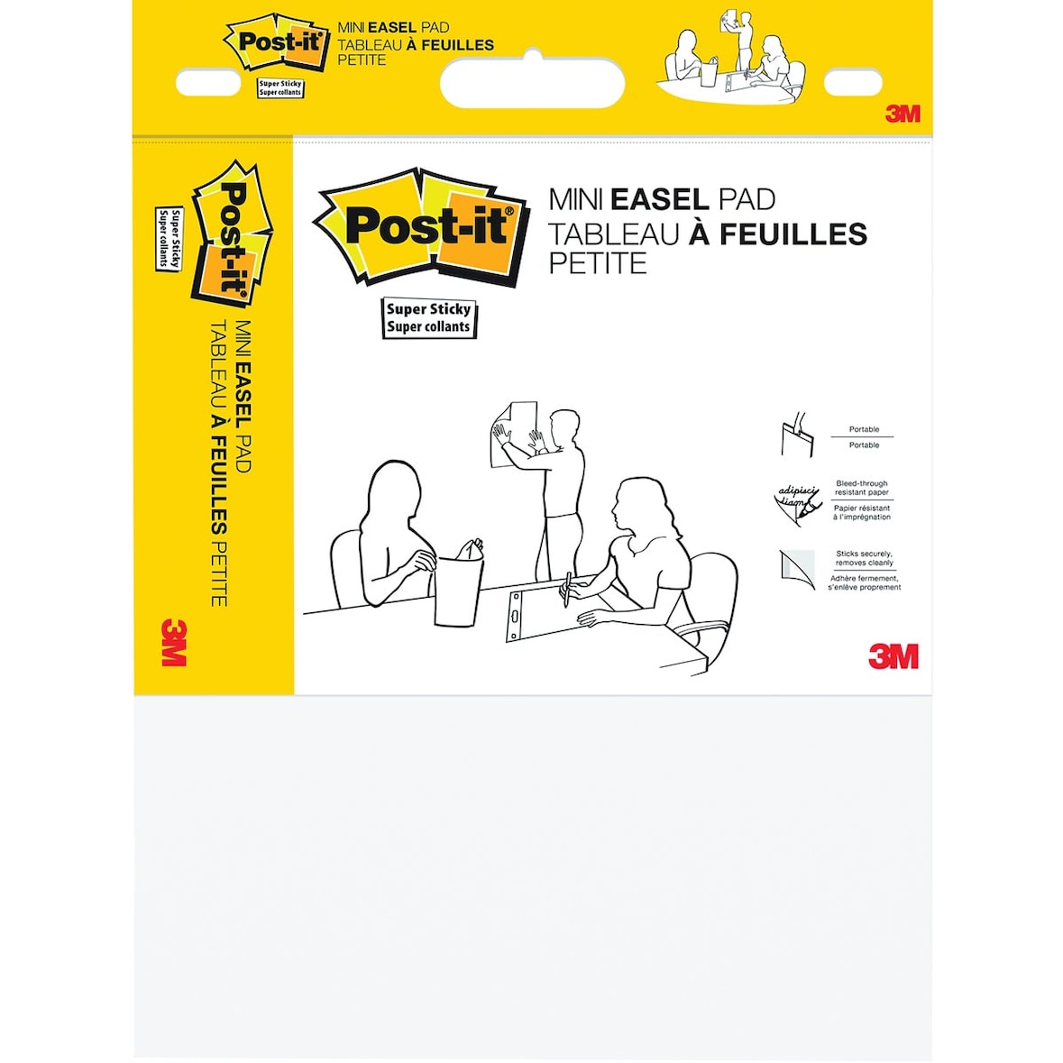 Post-it Mini-Flipchart Super Sticky 577SS 45,7x38,1mm 20Blatt