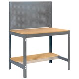 thumbnail of SimonRack Werkbank für Werkstatt, 1210x610 mm, Lochwand, Tragfähigkeit 600 kg, Grau - BT-2