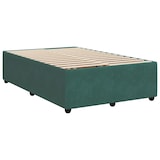 thumbnail of vidaXL Boxspringbett mit Matratze Dunkelgrün 120x200 cm Samt