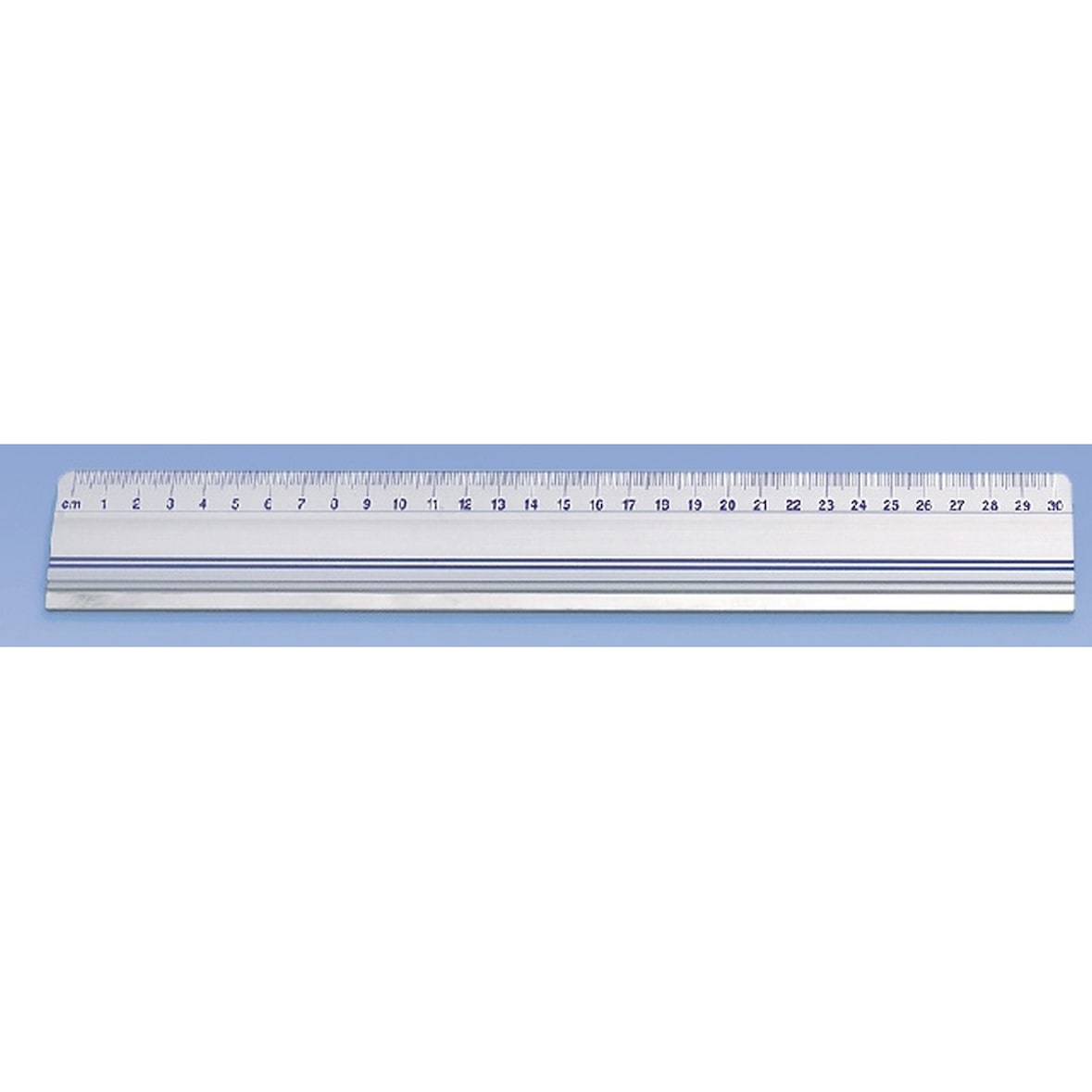 Alu-Schneidelineal 50cm mit Rutschbremse Packung mit 8 Stück