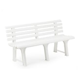 thumbnail of Banco  Jardín Resina Blanco 145x49 cm.