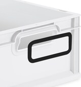 thumbnail of PROREGAL SuperSparSet 5x Eurobox NextGen Color, HxBxT 17x40x60cm, 34 Liter, Griffe schwarz offen, Grau, Eurobehälter, Transportbehälter