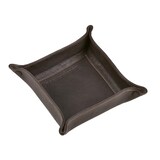 thumbnail of Sonnenleder Ablageschale Leder 20x20cm Taschenleerer Schale Lederschale Stiftschale mocca braun Vide Poche
