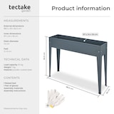thumbnail of tectake Carré Potager sur pied CALENDULA avec trou de drainage 98,5x26x82,5cm 98,5 x 26 x 82,5 cm Gris Anthracite