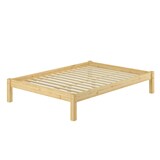 thumbnail of Doppelbett Massivholzbett Kiefer natur 140x200 Futonbett Bettrahmen Einzelbett Rollrost 60.35-14