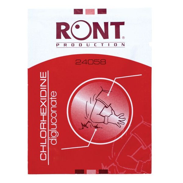 Serviettes de chlorhexidine - Par sachet de 10 serviettes