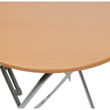 thumbnail of Mesa Redonda Dobrável em madeira e metal, 70x70cm