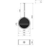 thumbnail of Incircle Slim Bioethanol-Kamin für abgehängte Decken - Runder Design-Biokamin d.70cm