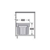 thumbnail of Hailo Abfallsammler 3666831 plus TZ Swing Terzett 3x 10 Liter