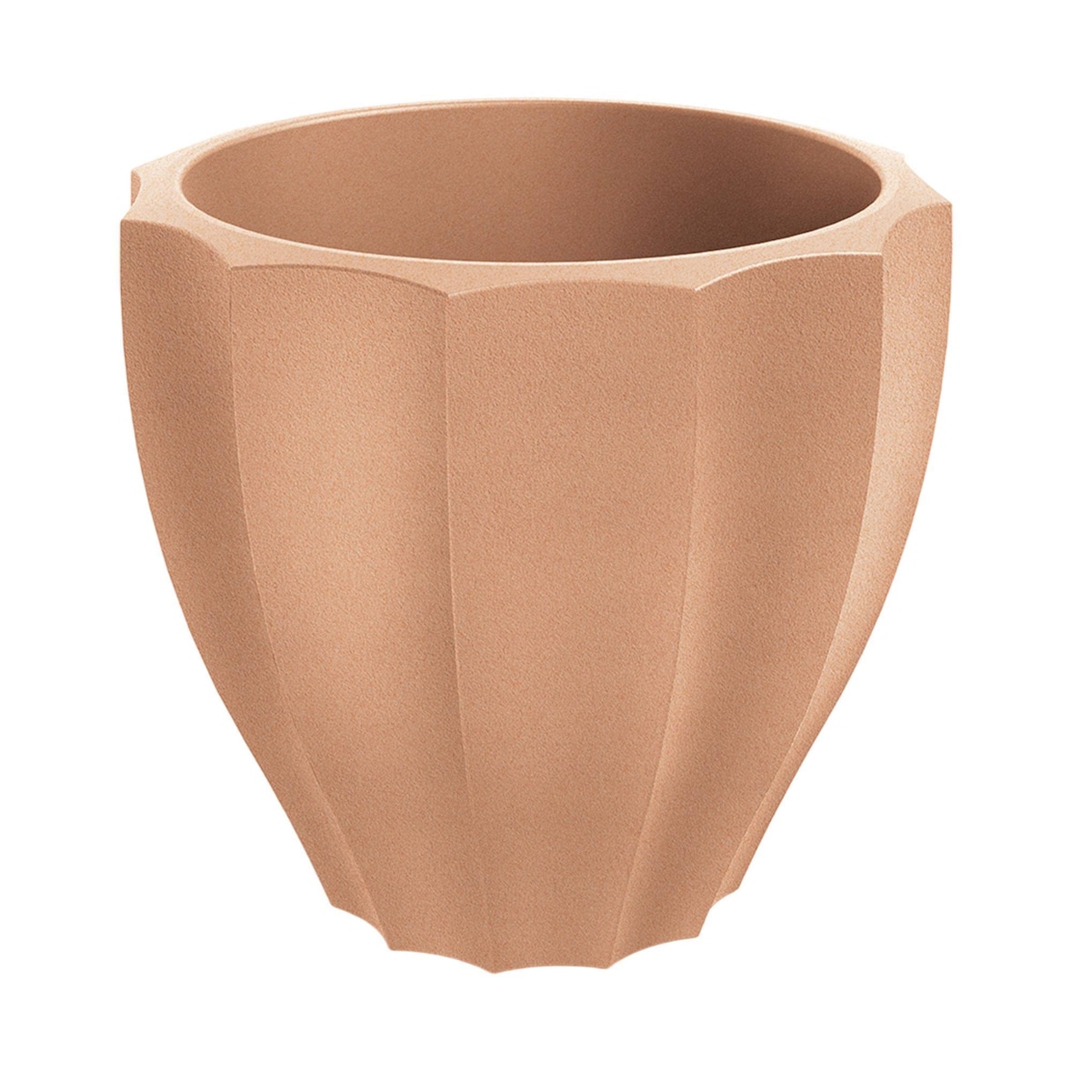 WellHome - Blumentopf aus Rotationsgeformtes Polyethylen 91L Ø80x72cm in farbe Terrakotta - Rona Round