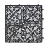 thumbnail of Lot de 40 dalles clipsables en pierre noir