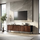 thumbnail of AQA Design Buffet 4 ante BUDAPEST-S nero/rovere rio cm. L.238 P.50 H.72 in melaminico e MDF MP03165