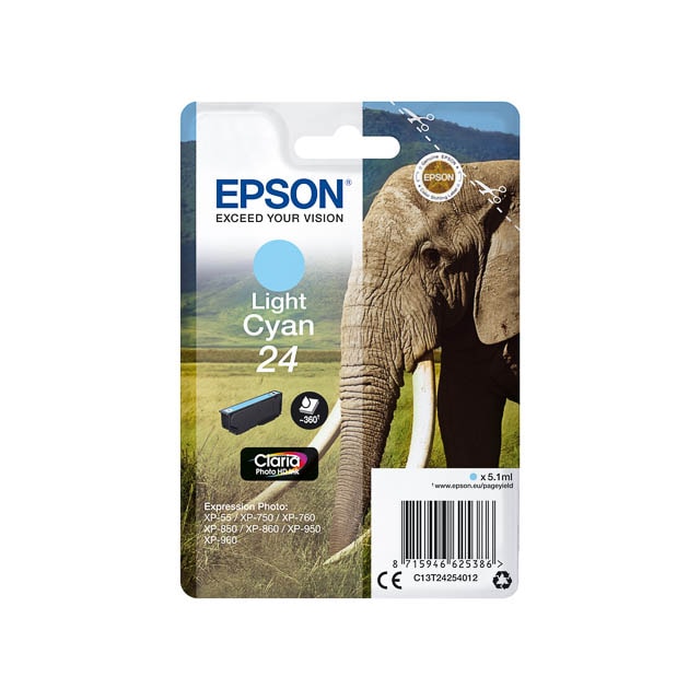 Tinten EPSON C13T24254012 EPSON XP750 TINTE LCYA ST