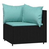 thumbnail of vidaXL 3-tlg. Garten-Lounge-Set mit Kissen Schwarz Poly Rattan