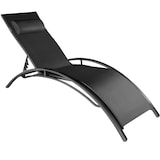 thumbnail of tectake Lot de 2 transats avec coussin de tête - noir -403067