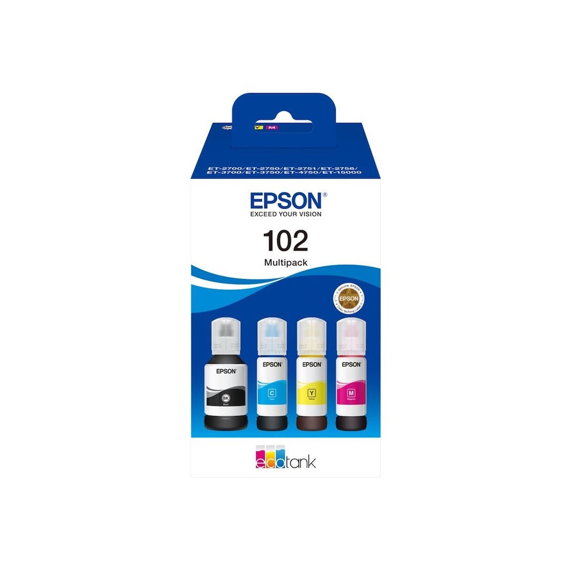 EPSON 102 Pack de bouteilles d'encre d'origine - C13T03R640