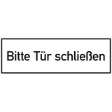 thumbnail of Bitte Tür schließen, Folie, 300x100 mm