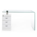 thumbnail of Oreste Luchetta Scrivania in vetro BOSTON in vetro curvato H.75 x L.125 x P.65 cm Trasparente