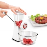 thumbnail of Fleischwolf mit Saugfuß 4 Einsätze Wurstfüller Spritzgebäckaufsatz Zerkleinerer