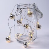 thumbnail of Discokugel Lichterkette 10 kleine Spiegelkugel für Deine Party Batteriebetrieb