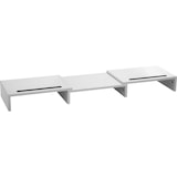 thumbnail of Monitorständer Bozen, 3-teilig, inkl. Smartphonehalterungen - weiß