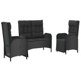 thumbnail of HELLOSHOP26 - Juego de comedor de jardín muebles de exterior con cojines 3 piezas negro 02_0014136