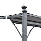 thumbnail of Outsunny Gazebo Pergola 3x3m Giardino o Terrazzo con Tenda Grigia