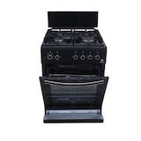 thumbnail of Gasline Gas Standherd SHGG6060KGGB 60cm schwarz Gasbackofen mit Thermostat, 4 flammig WOK Brenner, Grill und Umluft Erdgas LPG