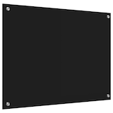 thumbnail of vidaXL Keuken Achterwand Zwart 80 x 60 cm gehard glas