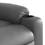 thumbnail of vidaXL Massagesessel mit Aufstehhilfe Grau Kunstleder
