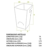 thumbnail of MONOUSO - Caja Cartón Para Churros con Chocolate Kraft 78x78x179mm (25 Uds)