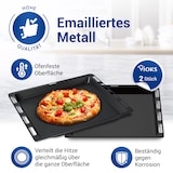thumbnail of Backblech 2er Set 465x375x30mm Blech passend wie Bosch 662999 für Backofen