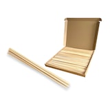 thumbnail of 1000x bastoncini di legno quadrati 400x4x4 mm bastoncini di zucchero filato bastoncini di bombon spiedini