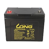 thumbnail of Ersatzakku für Invacare Garant 2x Kung Long Bleiakku KPH75-12NE M6 12V 75Ah zyklenfest