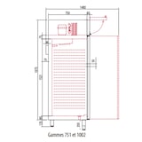 thumbnail of CORECO Armoire Gn2/1 2 P. Pleines - (-2/+8 ) - 22 Niveaux - 1350X860X2130 - Embouties - Int Et Ext Inox 304 Sauf Arriere En Galva CGR-1002-SPF
