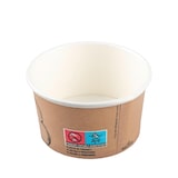 thumbnail of 50x BIO Eisbecher aus Karton mit passendem Deckel 150ml Ø8.5cm