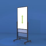 thumbnail of Verrijdbaar whiteboard - Dubbelzijdig - 80x120 cm - Zwart frame