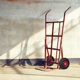 thumbnail of Relaxdays 2x Sackkarrenrad, pannensichere Vollgummireifen, 3.00-4" Stahlfelge, 20 mm Achse, 100kg, 260 x 85 mm, blau-rot