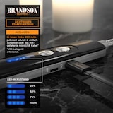 thumbnail of Brandson - Lichtbogen Feuerzeug - Stabfeuerzeug - Feuerzeug elektrisch - USB Feuerzeug aufladbar - Kerzenanzünder - mit LED Batteriestandsanzeige