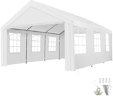 thumbnail of TECTAKE Tenda com painéis laterais e cordas de fixação, branca, 600 x 400 x 310 cm