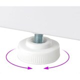 thumbnail of COSTWAY Mesa com Tomadas e Portas USB, Pequena Mesa de Computador com Suporte para Monitor, Gancho para Fones, Compartimento de Armazenamento