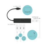 thumbnail of i-tec USB-C Slim HUB 3-Port mit Gigabit Ethernet Adapter
