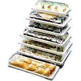 thumbnail of Sushi Box aus Bagasse mit Beschichtung / Size XXXL 258x185x51mm / 300 Stk.