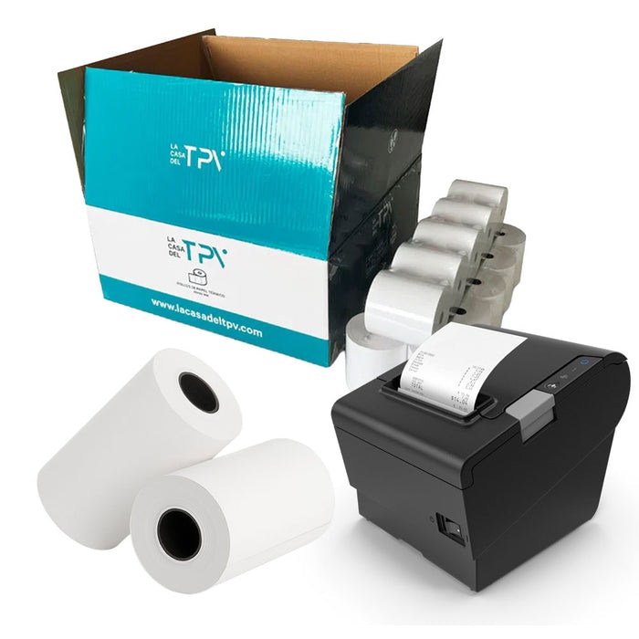 Thermisch papier | 300 rollen | 80 x 80 mm | Zonder bisfenol