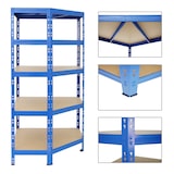 thumbnail of PROREGAL Mega Deal 1x Étagère d'angle + 2x Étagère charge lourde TIGER | HxLxP 180x90x45cm | Capacité de charge 175kg + 265kg | Bleu