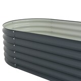 thumbnail of vidaXL Garten-Hochbeet 240x80x44 cm Verzinkter Stahl Grau