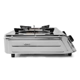 thumbnail of Placa de gás Orbegozo FO 2710, gás butano ou propano, 2 queimadores de tripla coroa, ignição piezoeléctrica, gás ou gás propano