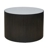 thumbnail of SVITA CARLA Beistelltisch Wohnzimmertisch 59x39cm (Ø x H) Paulownia Holz Schwarz