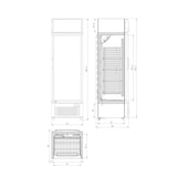 thumbnail of METRO PROFESSIONAL Frigorifero per bevande GSC2350, 62 x 63.6 x 201.1 cm, 249 L, bianco