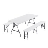 thumbnail of Tavolo elegante e due panche